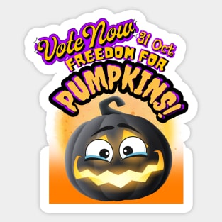 Freedom for pumpkins Vote 4 Sticker